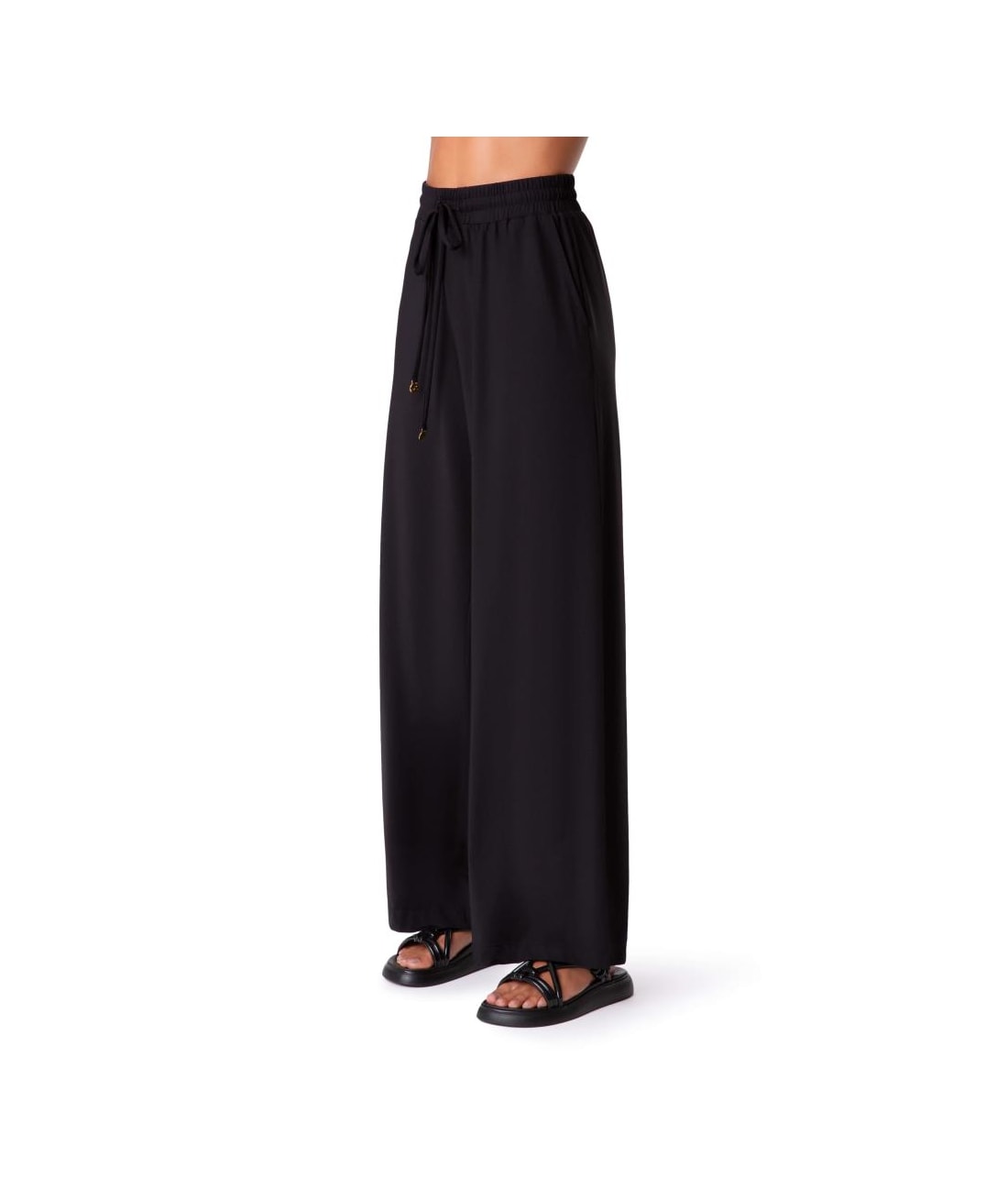 Calcinha Resort Reta Jersey Preto