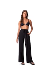 Calcinha Resort Reta Jersey Preto