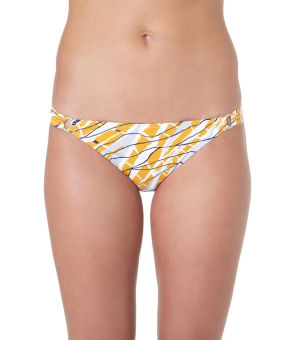 Calcinha Reta Argola Castanheira Amarelo