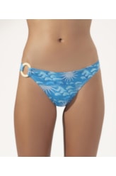 Calcinha Reta Argola La Mer Azul Claro