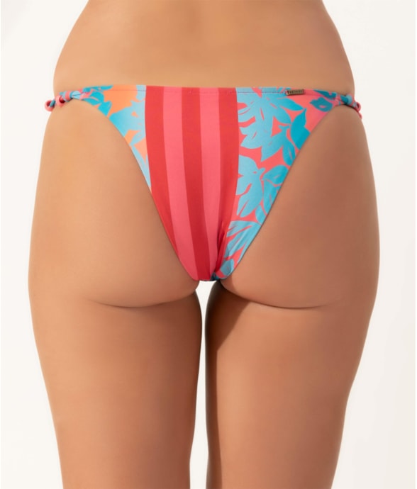 Calcinha Reta Detalhe Lateral Urca Pink