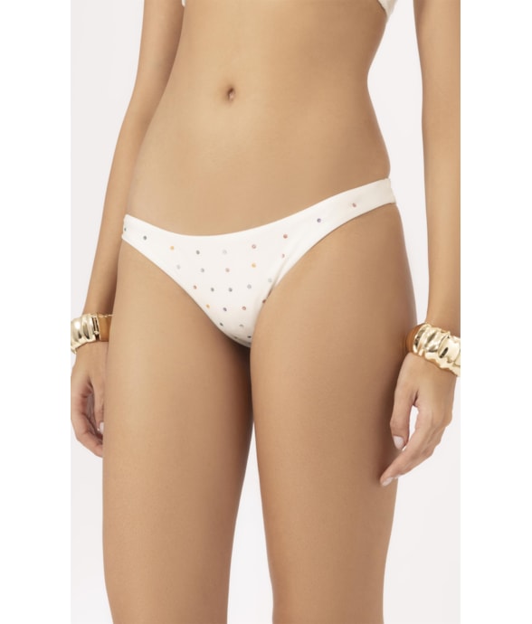 Calcinha Reta Midi Crystals By Swarovski Celebrate Perola