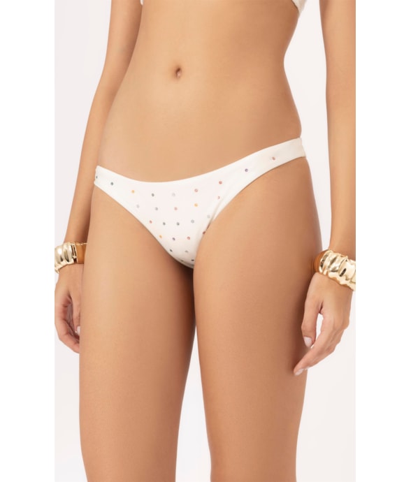 Calcinha Reta Midi Crystals By Swarovski Celebrate Perola