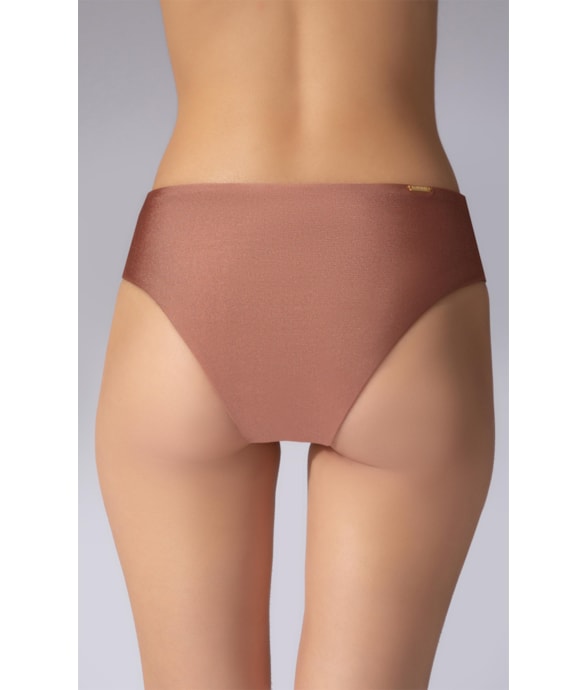 Calcinha Reta Miracle Larga Comfort Bel Air Marrom