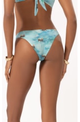 Calcinha Reta Miracle Midi Acqua Azul Claro
