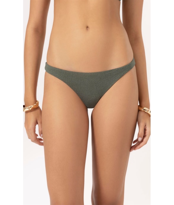Calcinha Reta Miracle Midi Bobby Verde Militar