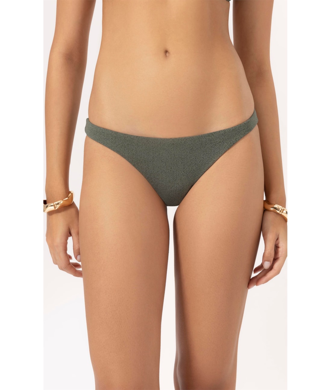 Calcinha Reta Miracle Midi Bobby Verde Militar