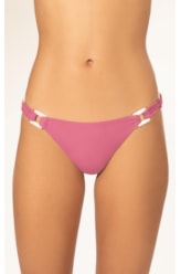 Calcinha Reta Miracle Midi Canelado Geo Rosa Velho