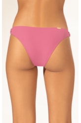 Calcinha Reta Miracle Midi Canelado Geo Rosa Velho