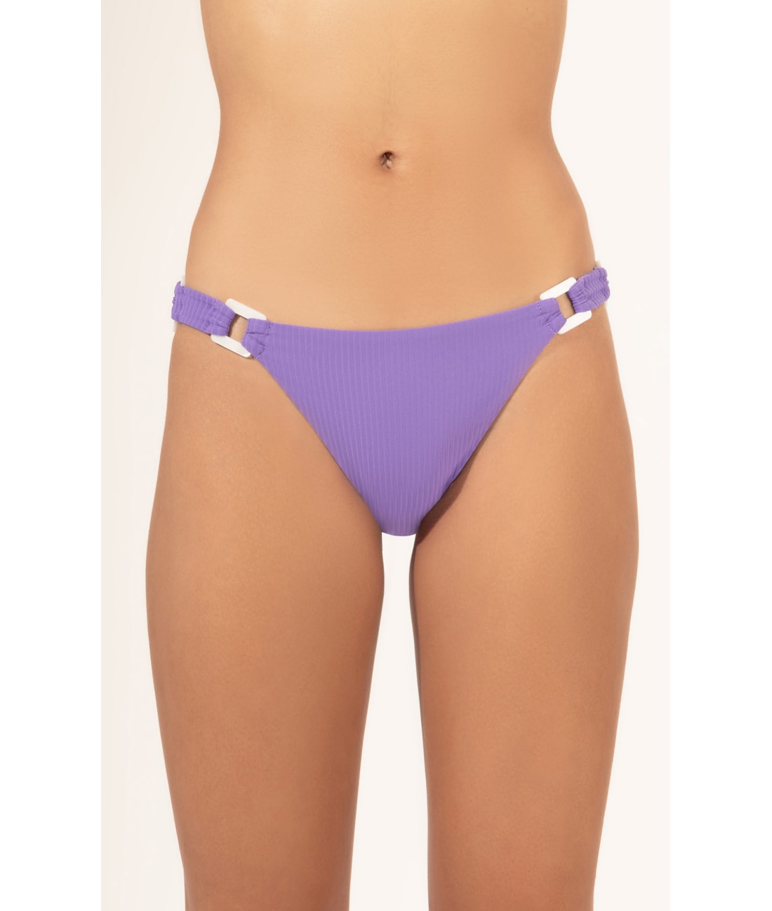 Calcinha Reta Miracle Midi Canelado Geo Violeta