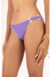 Calcinha Reta Miracle Midi Canelado Geo Violeta