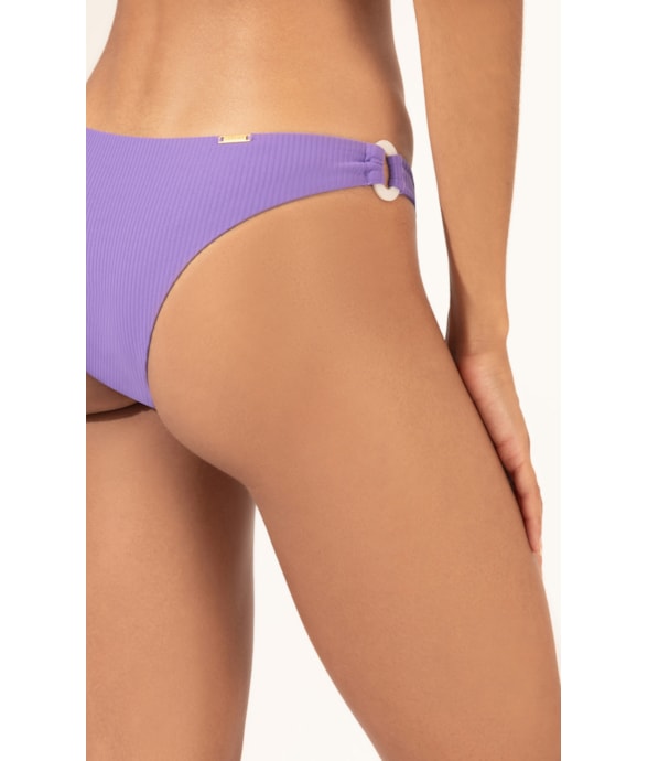 Calcinha Reta Miracle Midi Canelado Geo Violeta