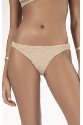 Calcinha Reta Miracle Midi Crepe Shine Marrom