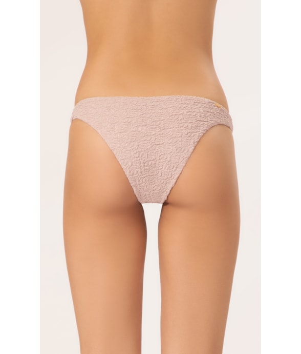 Calcinha Reta Miracle Mídi Crepe Shine Rosê