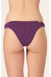 Calcinha Reta Miracle Mídi Crepe Shine Roxo