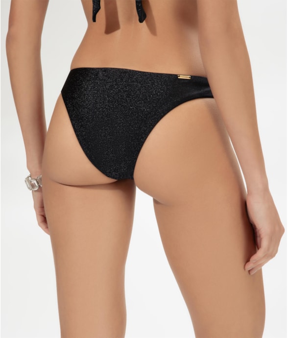 Calcinha Reta Miracle Midi Crystals By Swarovski Lumier Preto