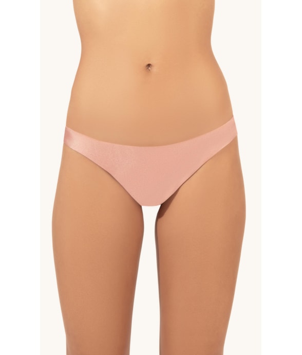 Calcinha Reta Miracle Midi Crystals By Swarovski Lumier Rosa Dusty