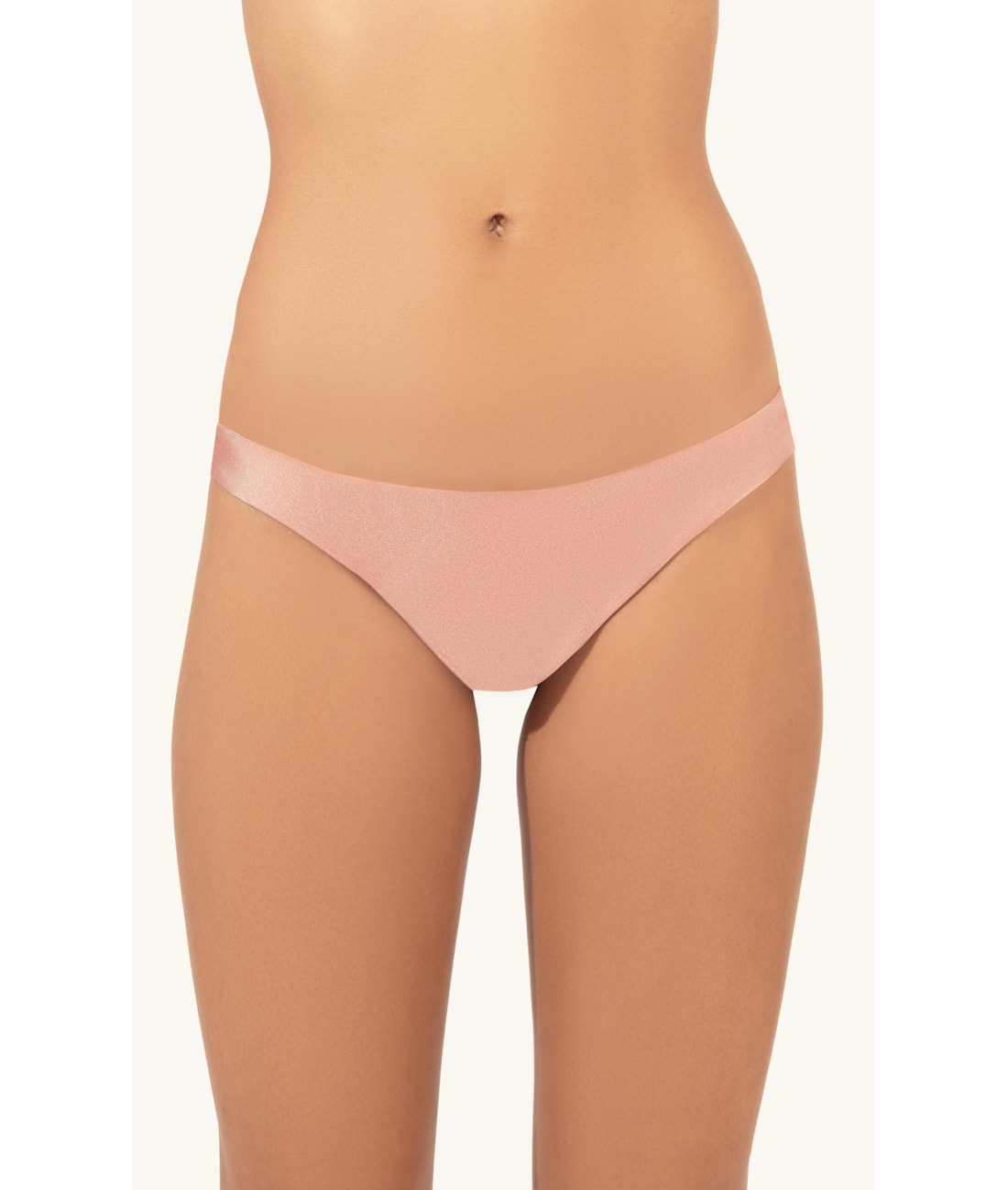Calcinha Reta Miracle Midi Crystals By Swarovski Lumier Rosa Dusty