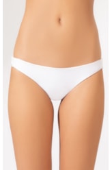 Calcinha Reta Miracle Midi Guipure Branco