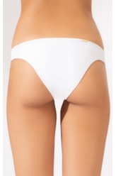Calcinha Reta Miracle Midi Guipure Branco