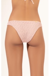 Calcinha Reta Miracle Midi Mesh Lurex Rosê