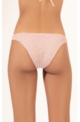 Calcinha Reta Miracle Midi Mesh Lurex Rosê