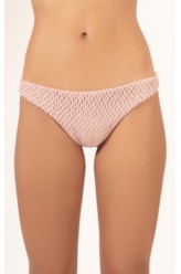 Calcinha Reta Miracle Midi Mesh Lurex Rosê
