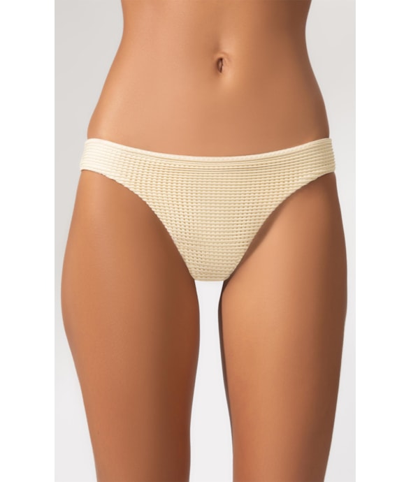 Calcinha Reta Miracle Midi Metallic Plait Natural