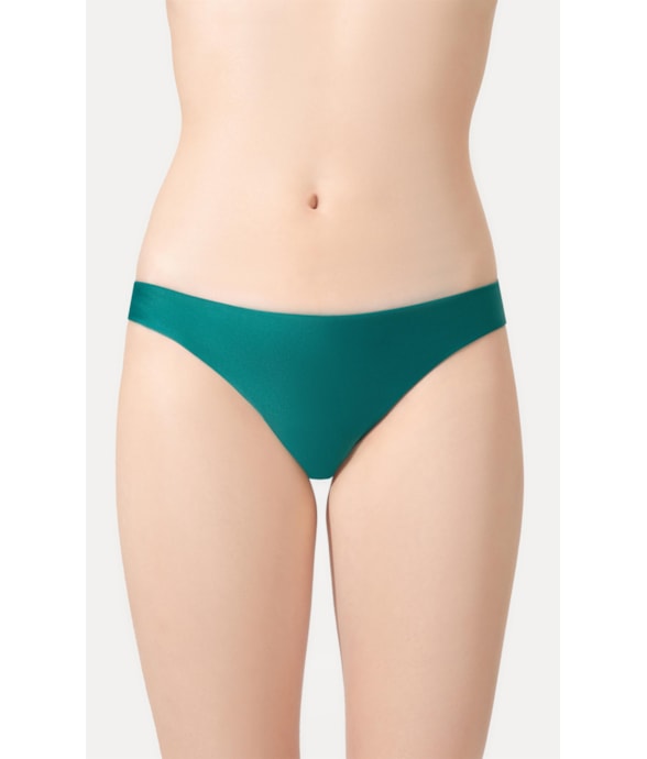 Calcinha Reta Miracle Midi Minimal Verde Escuro