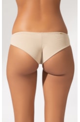 Calcinha Reta Miracle Up Canelado Sculpt Areia