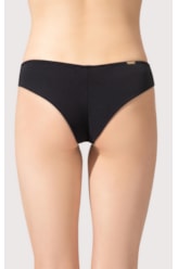 Calcinha Reta Miracle Up Canelado Sculpt Preto