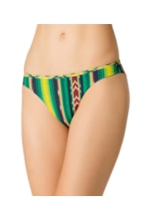 Calcinha Reta Miracle Up Color Ikat Verde Escuro