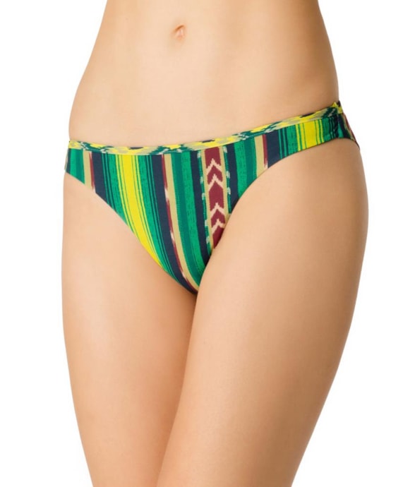 Calcinha Reta Miracle Up Color Ikat Verde Escuro