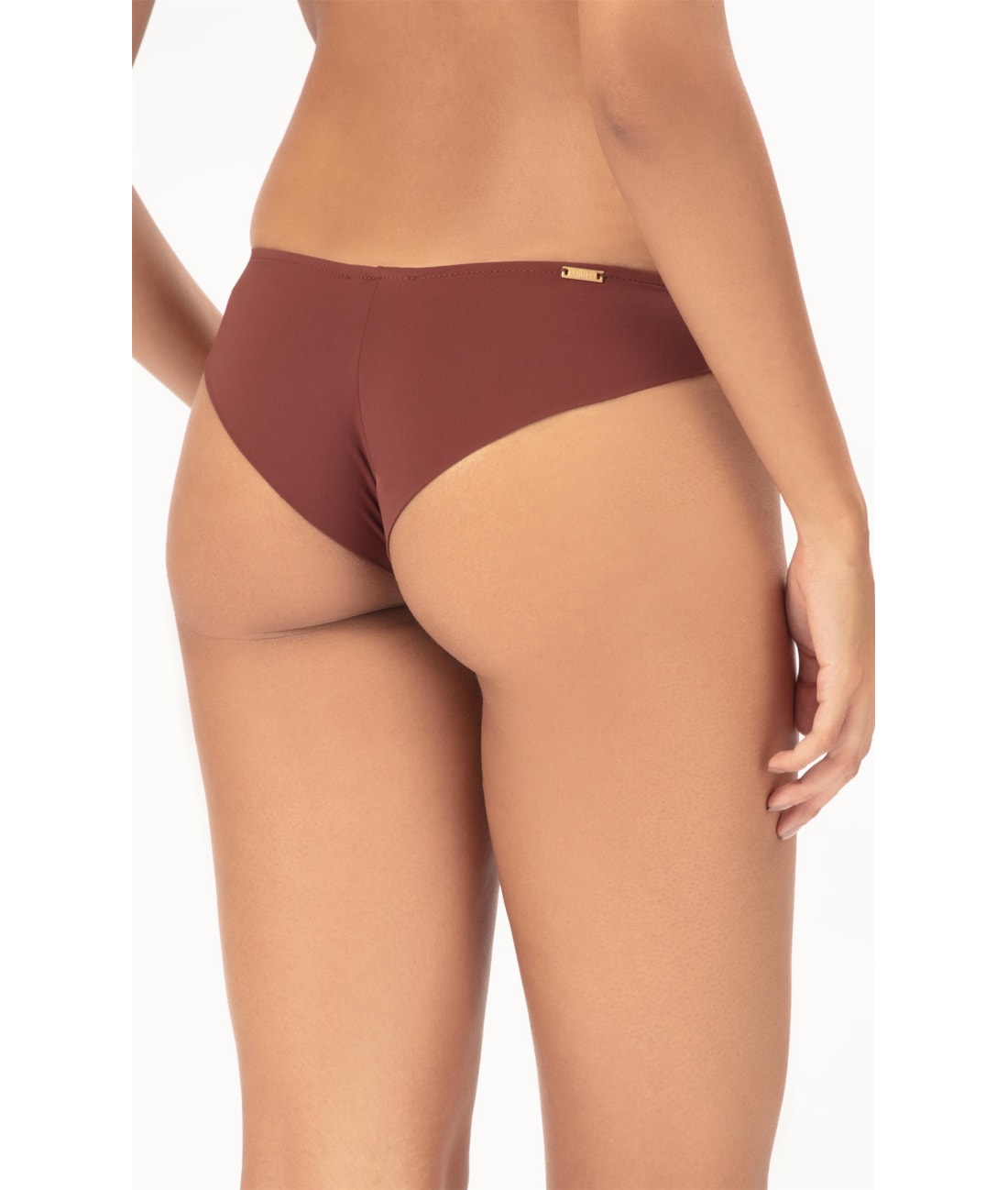 Calcinha Reta Miracle Up Draping Marrom