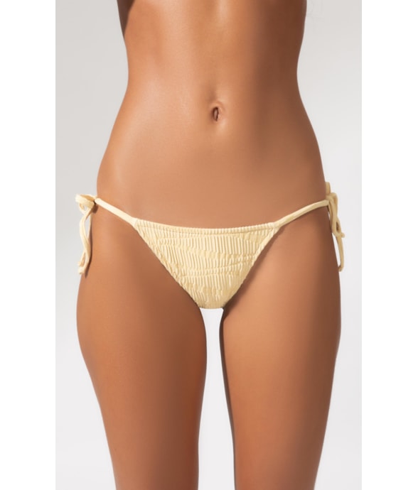 Calcinha Reta Miracle Up Eos Amarelo Manteiga