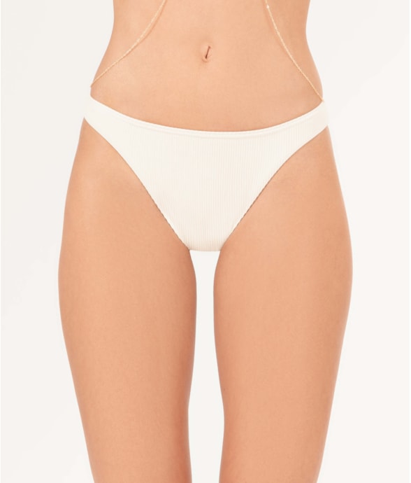 Calcinha Reta Miracle Viés Madras Off White