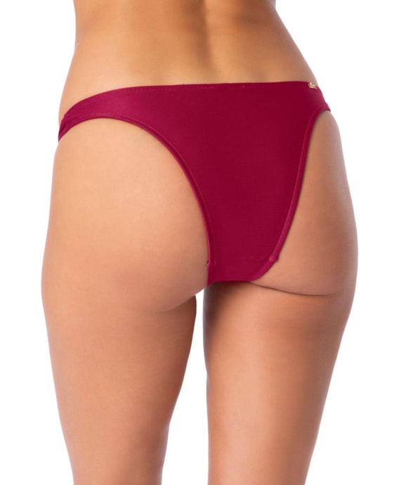 Calcinha Reta Nó Ville Vinho