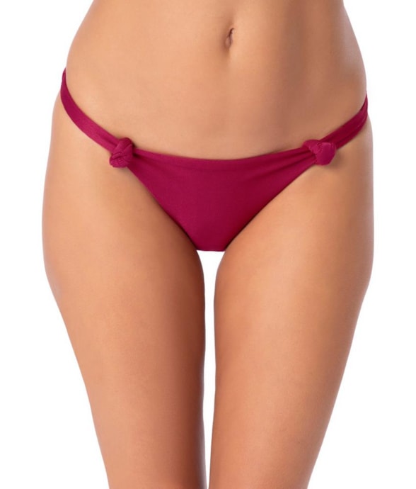 Calcinha Reta Nó Ville Vinho