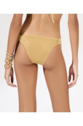 Calcinha Reta Twist Hollywood Dourado