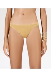 Calcinha Reta Twist Hollywood Dourado