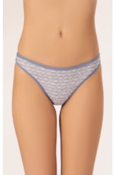 Calcinha Reta Viés Versi Azul Jeans Mescla