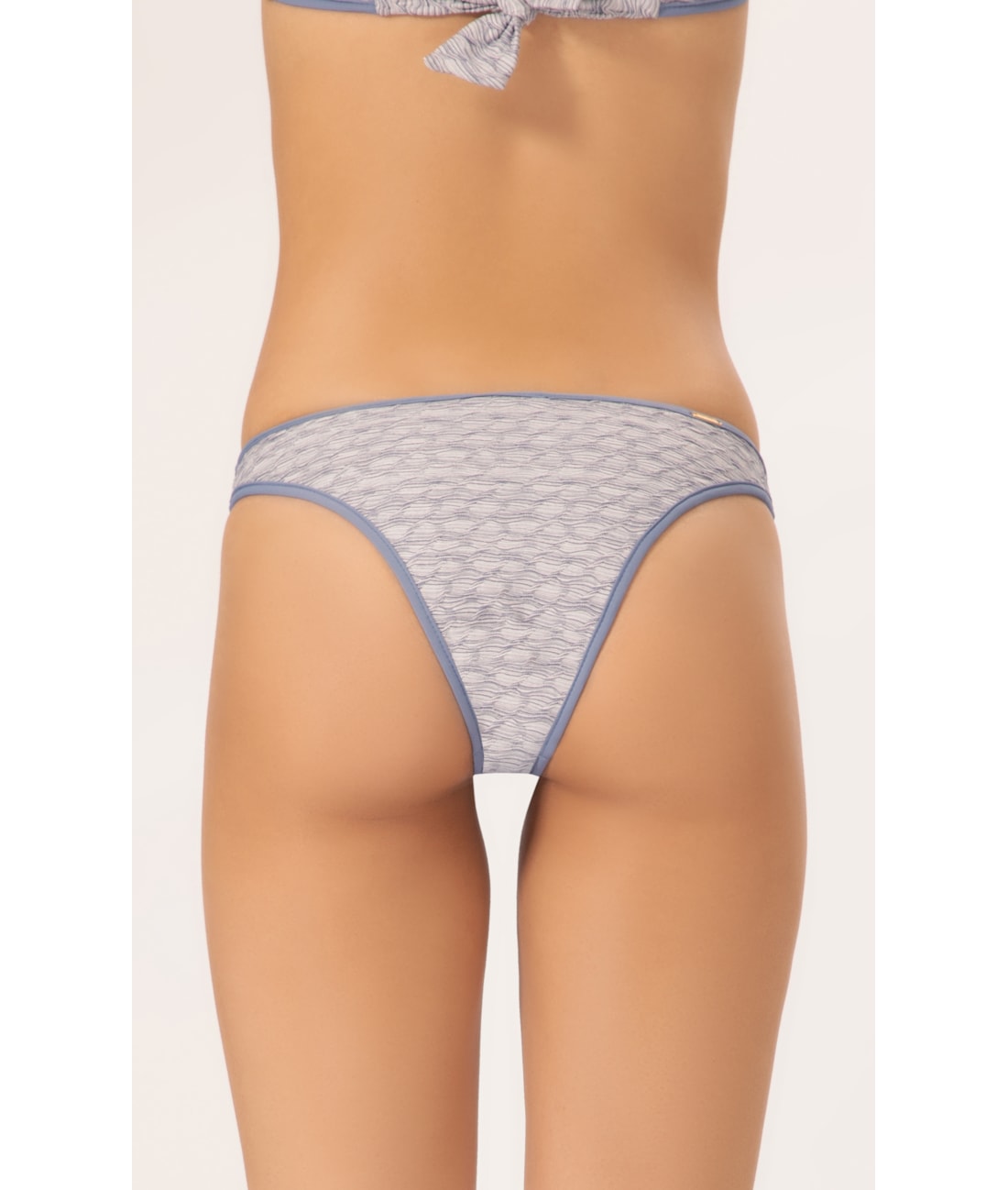 Calcinha Reta Viés Versi Azul Jeans Mescla