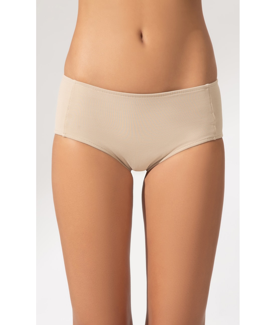 Calcinha Sunkini Comfort Canelado Sculpt Areia