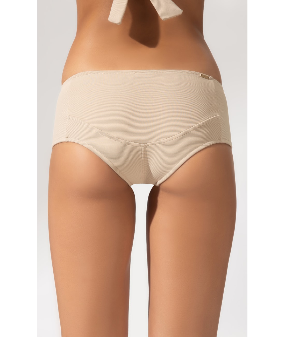 Calcinha Sunkini Comfort Canelado Sculpt Areia