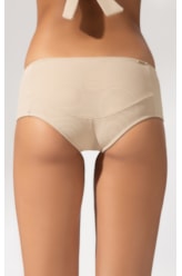 Calcinha Sunkini Comfort Canelado Sculpt Areia