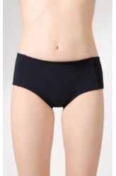 Calcinha Sunkini Comfort Canelado Sculpt Preto