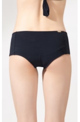 Calcinha Sunkini Comfort Canelado Sculpt Preto