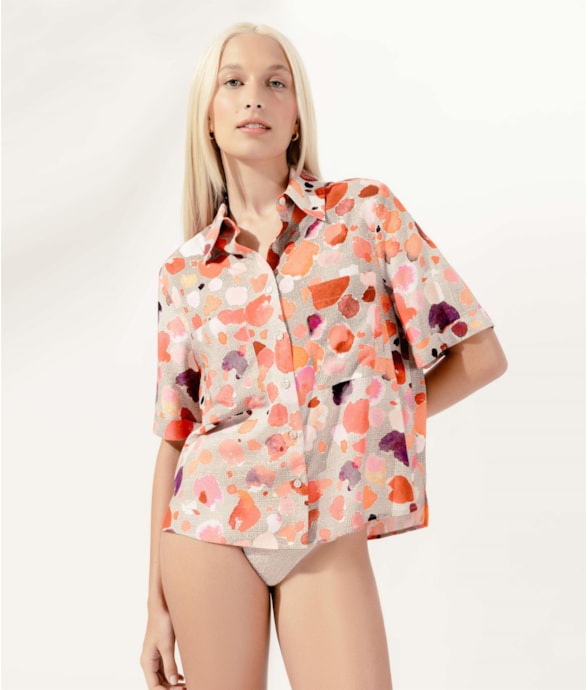 Camisa Bolsos Belize Natural