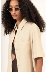 Camisa Bolsos Cambraia Fiji Natural