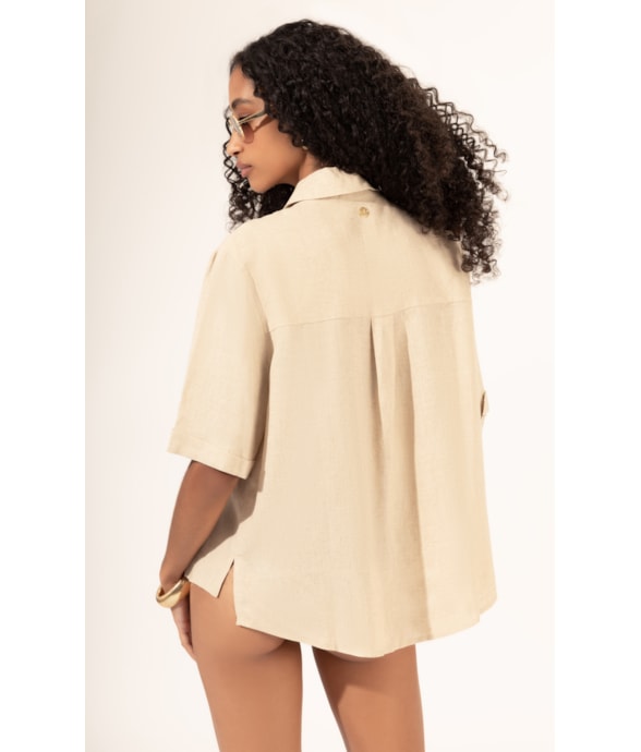 Camisa Bolsos Cambraia Fiji Natural